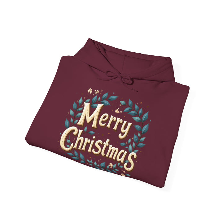 Merry Christmas Wreath | Unisex Hoodie