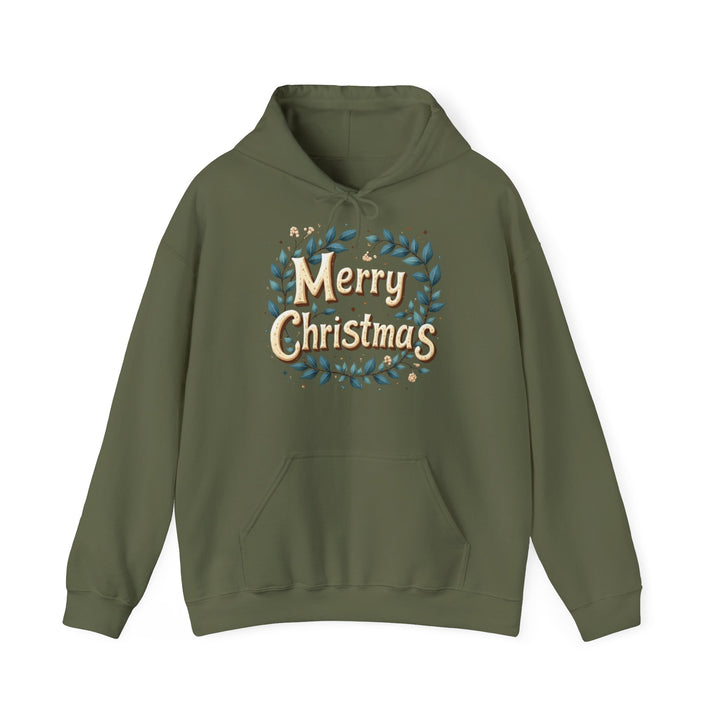 Merry Christmas Wreath | Unisex Hoodie