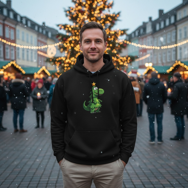 Christmas Dino | Unisex Hoodie