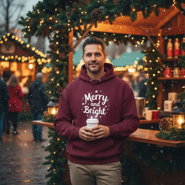 Merry and Bright | Unisex Hoodie
