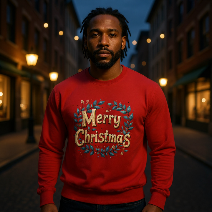 Merry Christmas Wreath | Unisex Sweater