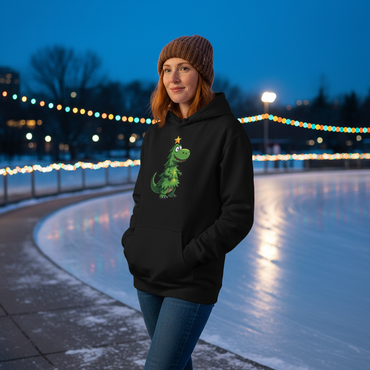 Christmas Dino | Unisex Hoodie