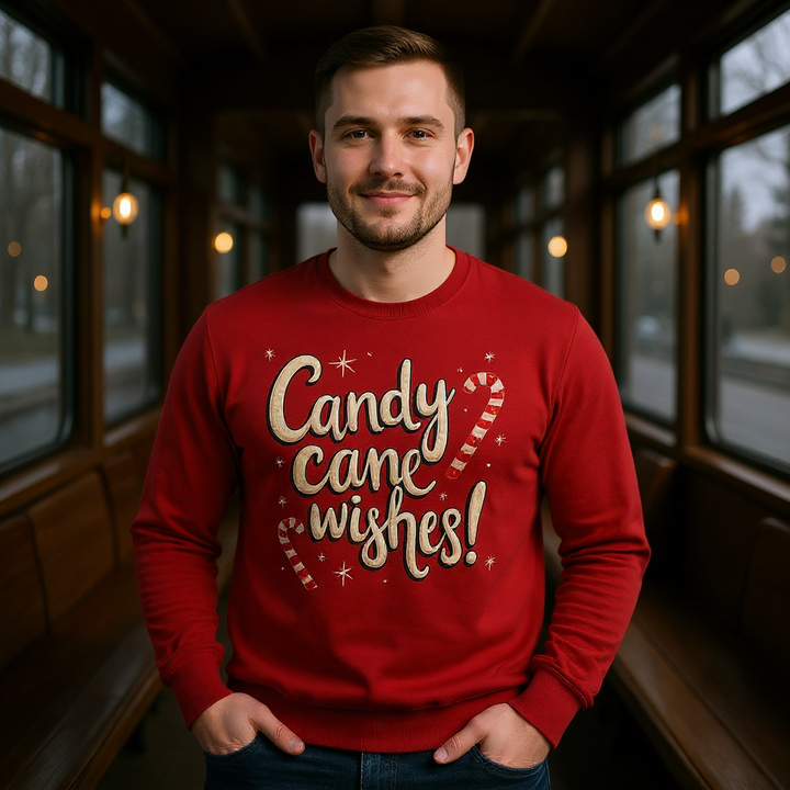 Candy Cane Wishes | Unisex Sweater