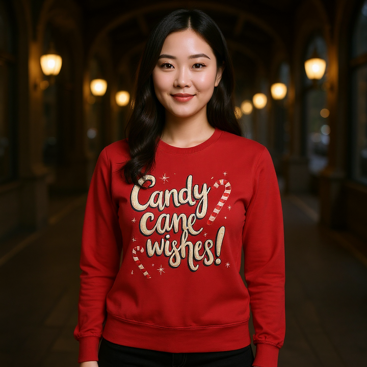 Candy Cane Wishes | Unisex Sweater
