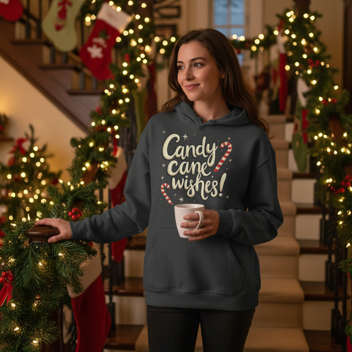 Candy Cane Wishes | Unisex Hoodie