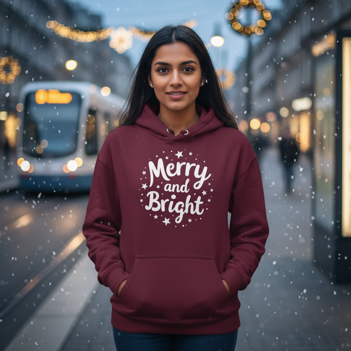 Merry and Bright | Unisex Hoodie