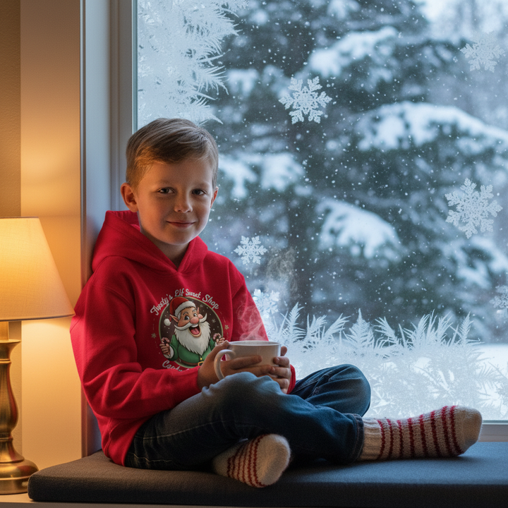 Frosty's Elf Sweet Shop | Kids Hoodie