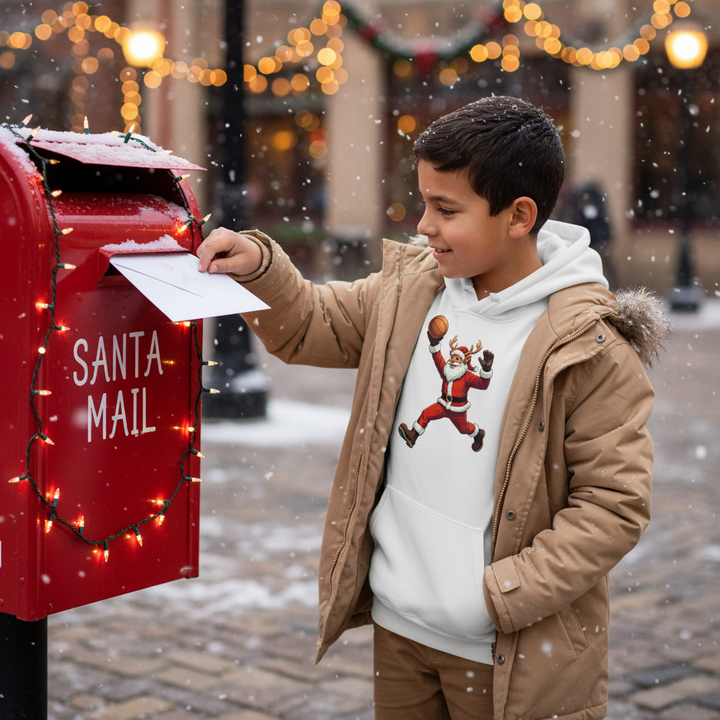 Dunking Santa | Kids Hoodie